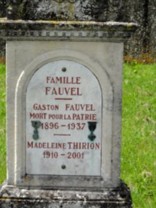 Hoéville (M-et-M) tombe soldat mort pour la Patrie 1937