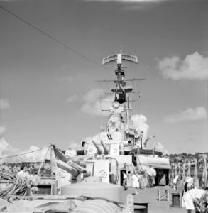 HM kruiser De Ruyter in Willemstad, Bestanddeelnr 252-4041