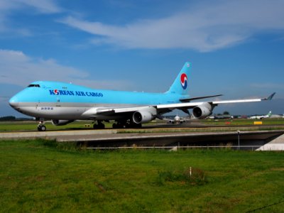 HL7400 Boeing 747-4B5F Korean Air Lines taxiing at Schiphol (AMS - EHAM), The Netherlands, 18may2014, pic-4 photo