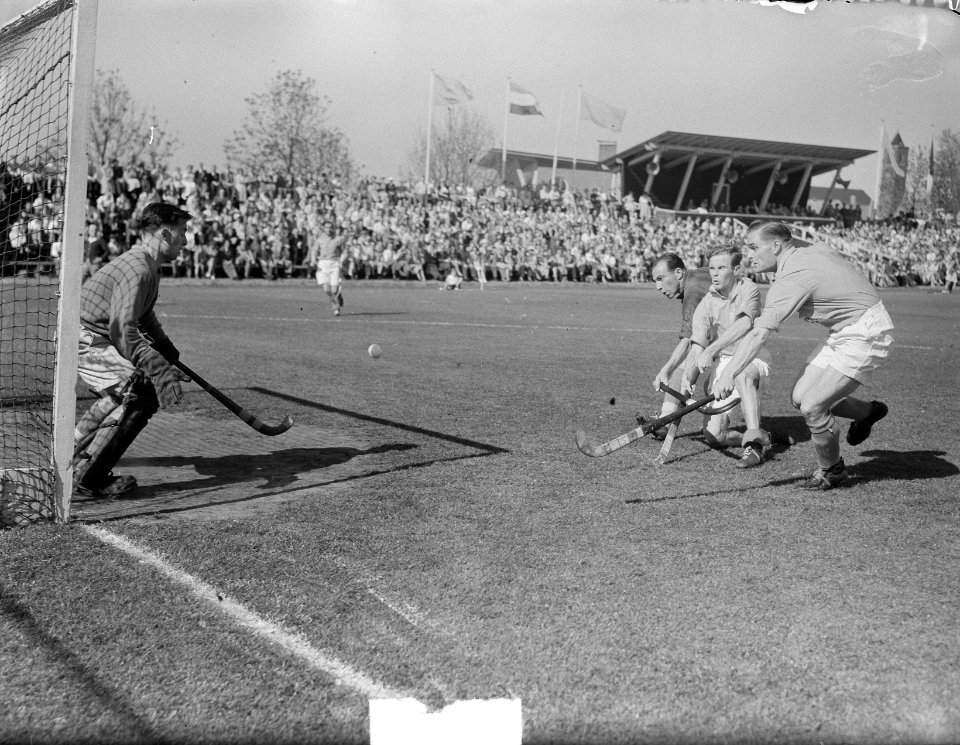 Hockey Nederland tegen Frankrijk 6-1, Kruize maakt tweede doelpunt, Bestanddeelnr 903-9573