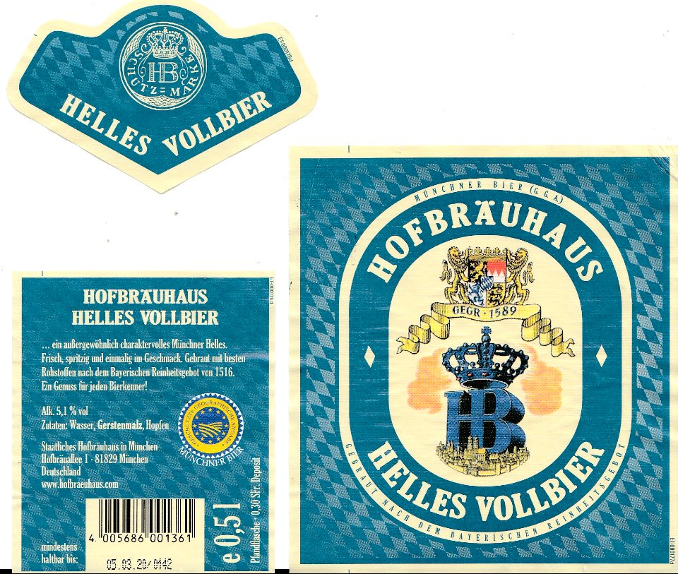 Hofbräuhaus - Helles Vollbier