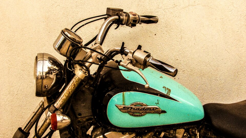Dusty vintage bike