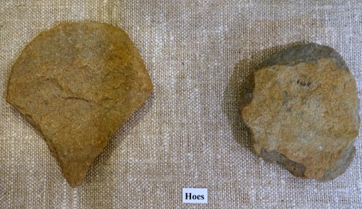 Hoes - Wapanucket site, loci 1 through 8 - Robbins Museum - Middleborough, Massachusetts - DSC03723