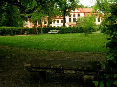 Hofgarten Eichstätt -Steinbank (2)