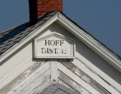 Hoff School W end sign 1
