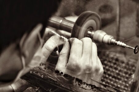 Work factory sepia