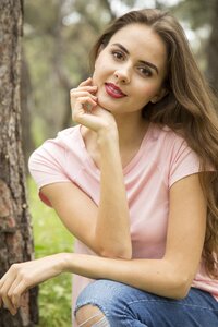 Young model fashion the young woman