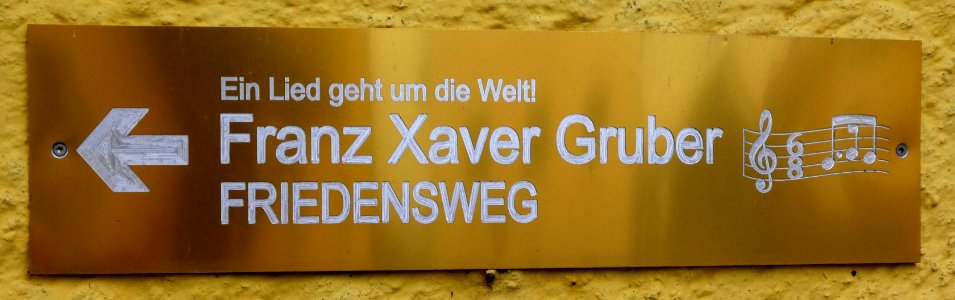 Hochburg, Friedensweg Franz Xaver Gruber, 1