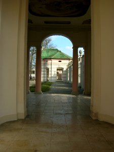 Hofgarten Eichstätt -Pavillon West -Blick auf Pavillon Mitte