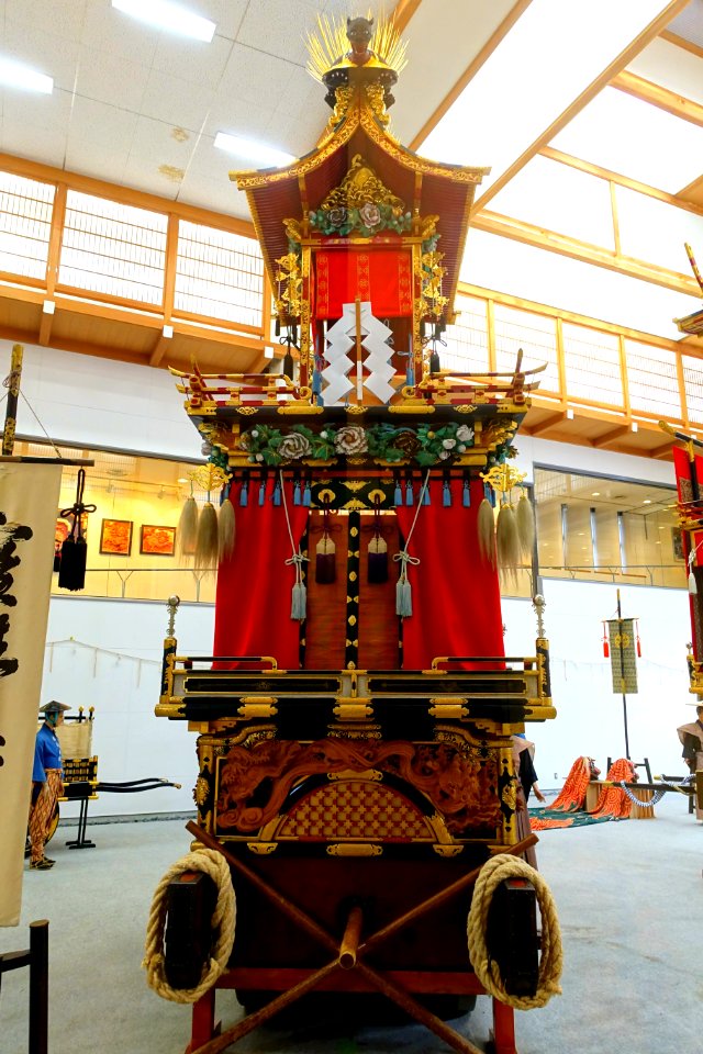 Hoju-tai, Hachiman shrine - Takayama Festival Float Exhibition Hall - Takayama, Gifu, Japan - DSC06533