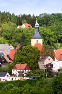 Hohnstein Ortsbild mit Kirche