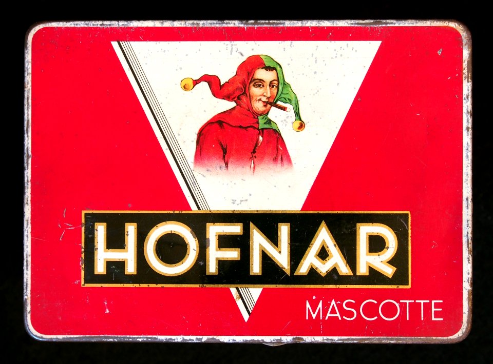 Hofnar Mascotte sigarenblikje