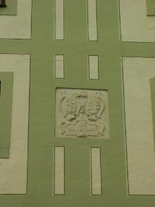 Hofmühl Eichstätt -Ostflügel Giebelbau Wappenstein 1639
