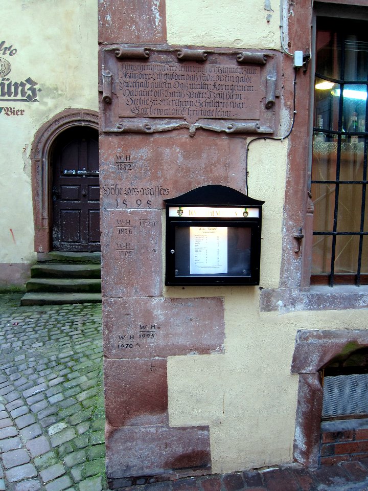 Hochwassermarkierungen Wertheim, 6