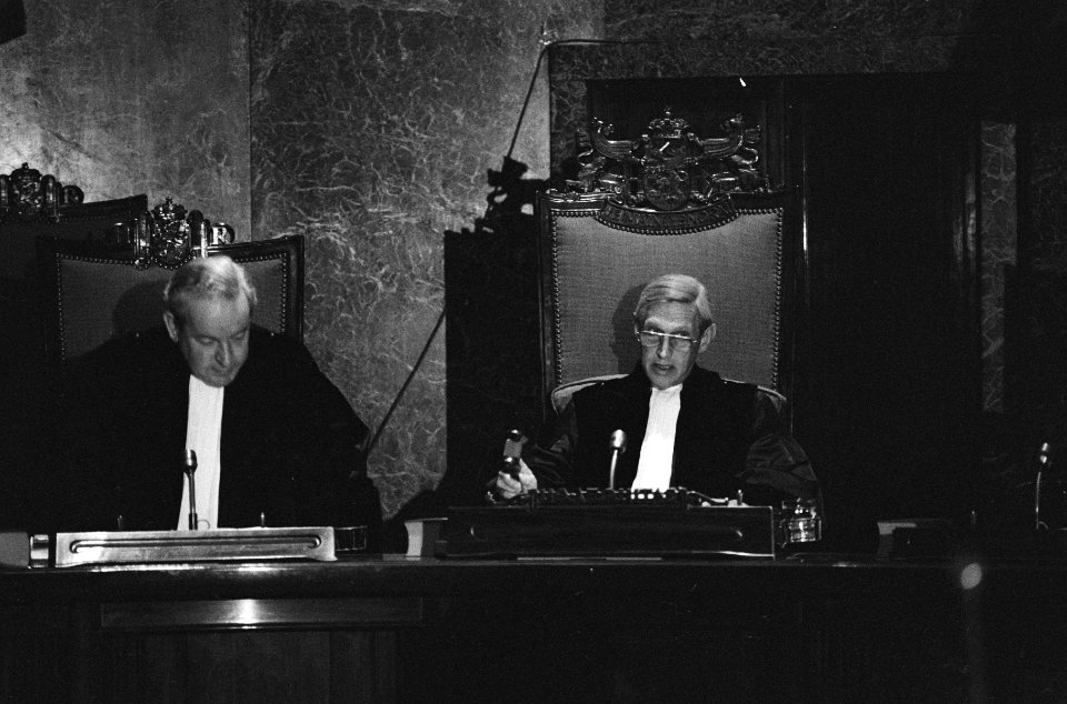Hoge Raad in Den Haag behandelde vandaag de zaak Menten Presidetn van de Hoge Ra, Bestanddeelnr 931-1108