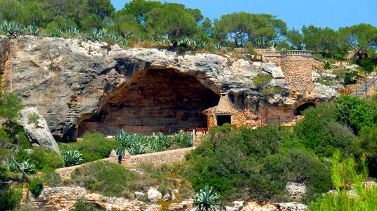 Mystical balearic islands cave exploration photo