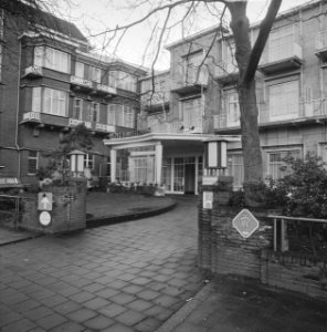 Hotel Wittebrug in Den Haag gesloten, exterieur, Bestanddeelnr 926-0339