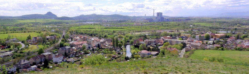Hostomice (okres Teplice) - panorama