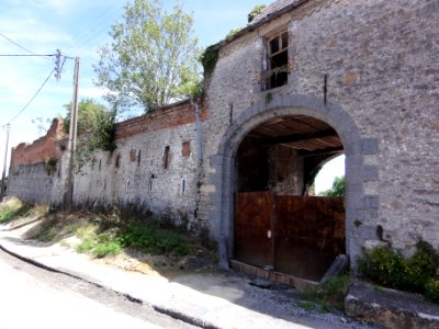 Houdain-lez-Bavay (Nord, Fr) portail d'un manoir