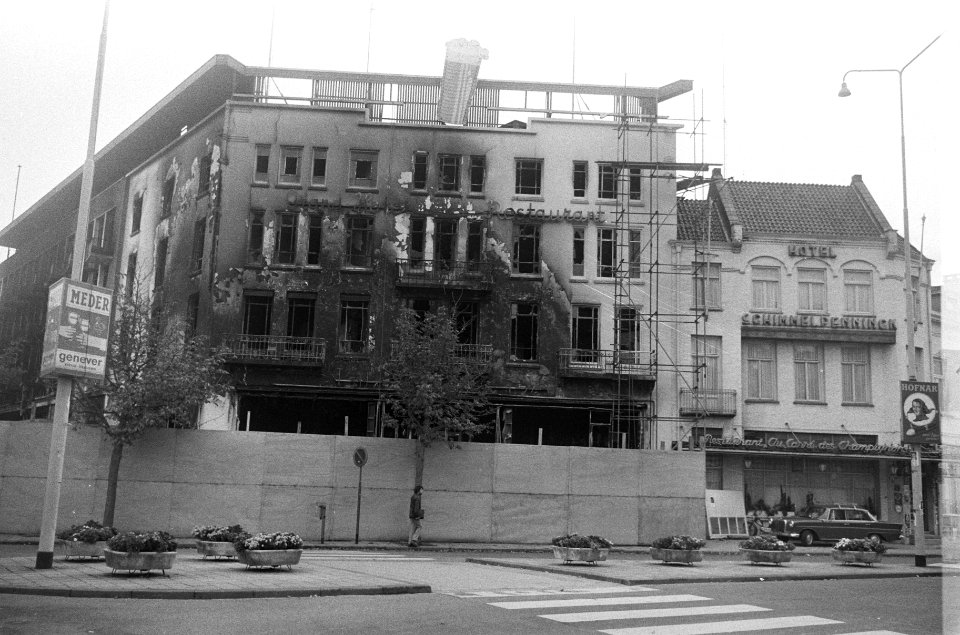 Hotel Silveren Seepaerd na de brand, Eindhoven, exterieur, Bestanddeelnr 925-0505