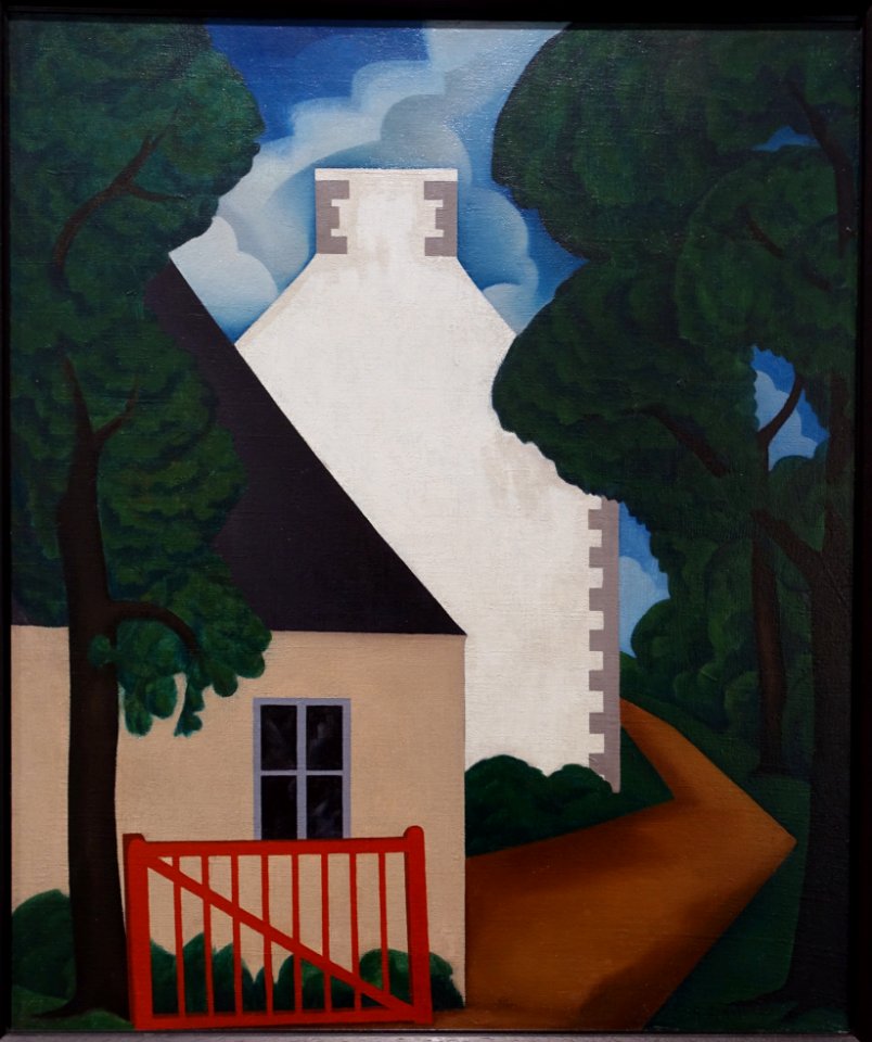 House in Brittany, by George Copeland Ault, 1925, oil on canvas - Portland Museum of Art - Portland, Maine - DSC04328