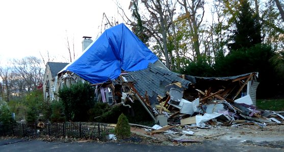 House demolished by tree in Berkeley Heights NJ 3