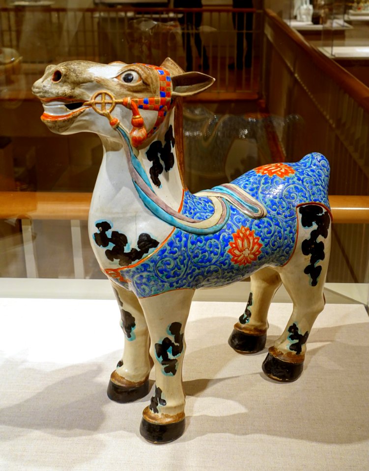Horse, Arita ware, Japan, late 1600s AD, porcelain- Peabody Essex Museum - DSC07724