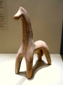 Horse, Greek, Boeotian, c. 575 BC, painted terracotta - Middlebury College Museum of Art - Middlebury, VT - DSC07977