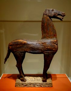Horse, Chu culture, Changsha area, Hunan province, China, Warring States period, 200s BC, wood - Portland Art Museum - Portland, Oregon - DSC08559