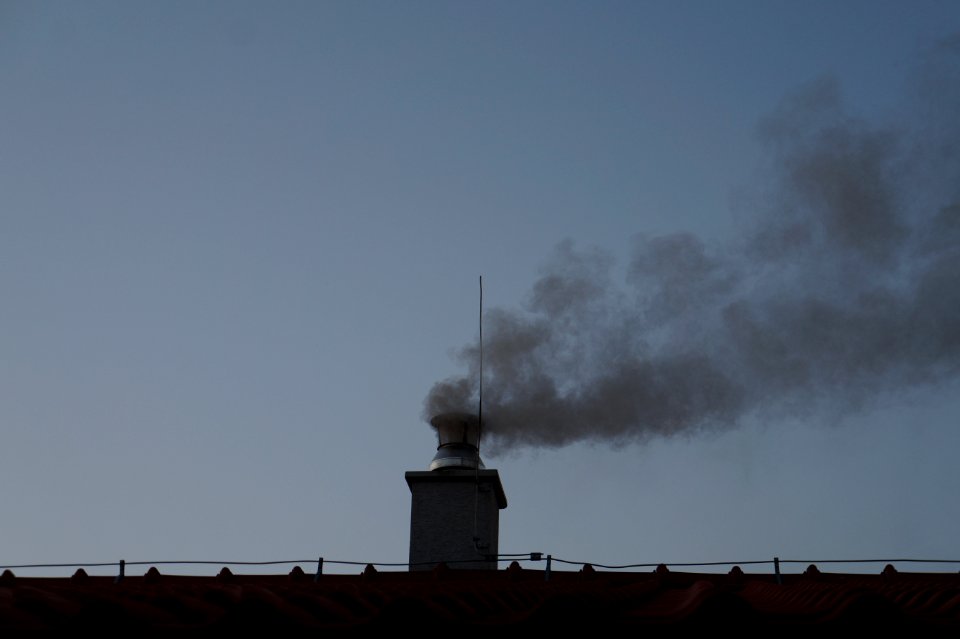 House chimney with dark smoke pollution - This photo has been released into the public domain. There are no copyrights you can use and modify this photo without asking, and without attribution