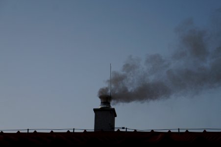 House chimney with dark smoke pollution - This photo has been released into the public domain. There are no copyrights you can use and modify this photo without asking, and without attribution photo