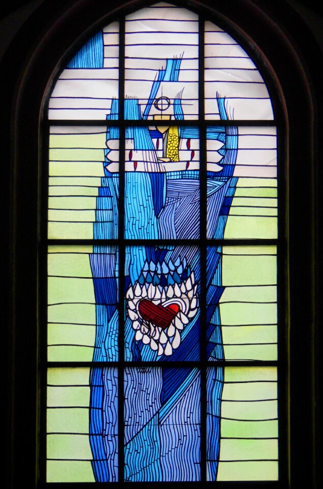 Würzburg church window glass window