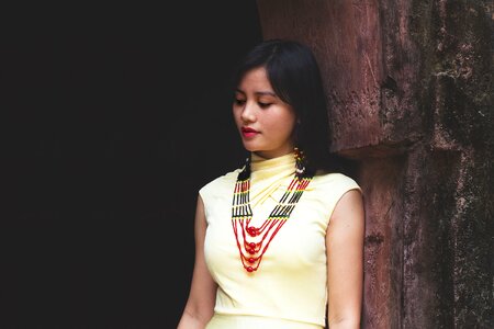 Traditional attire tribal women tribal necklace photo