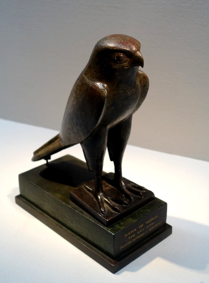 Horus, Egypt, Late Period, 26th Dynasty, c. 664-525 BC, bronze - Matsuoka Museum of Art - Tokyo, Japan - DSC06981