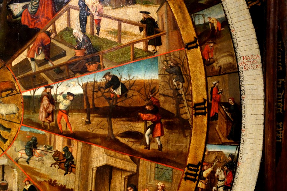 Hour and Calendar Dial, Brabant, c. 1500, view 3 - Museum M - Leuven, Belgium - DSC05135