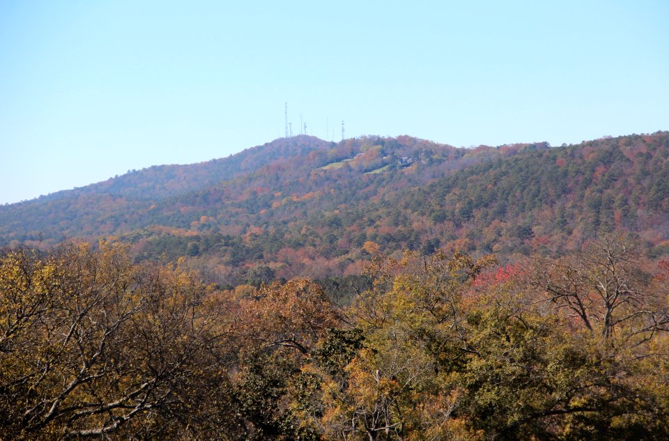 Horseleg Mountain viewed from Myrtle Hill Cemetery, Nov 2017