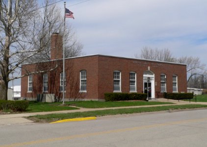 Horton, KS post office from SE 1