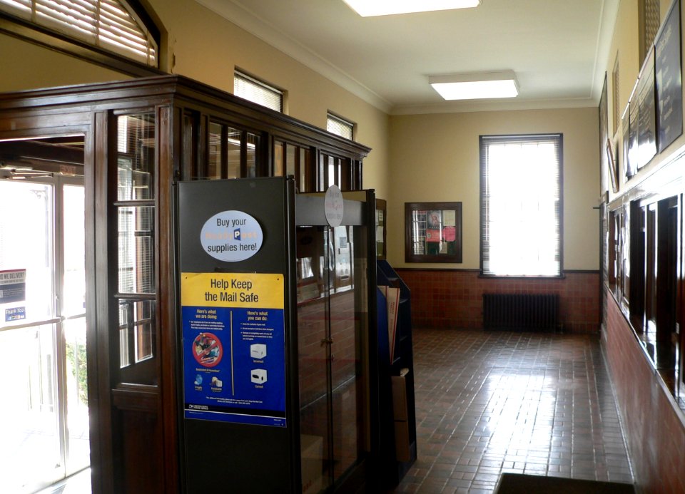 Horton, KS post office interior facing SSE 1