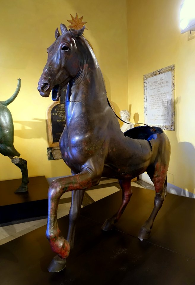 Horse from the Vicolo delle Palme, Greek, 5th or 4th century BC, bronze - Musei Capitolini - Rome, Italy - DSC05898