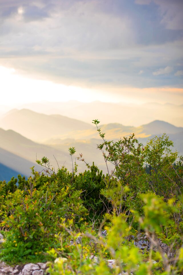 Beauty mountain sunset