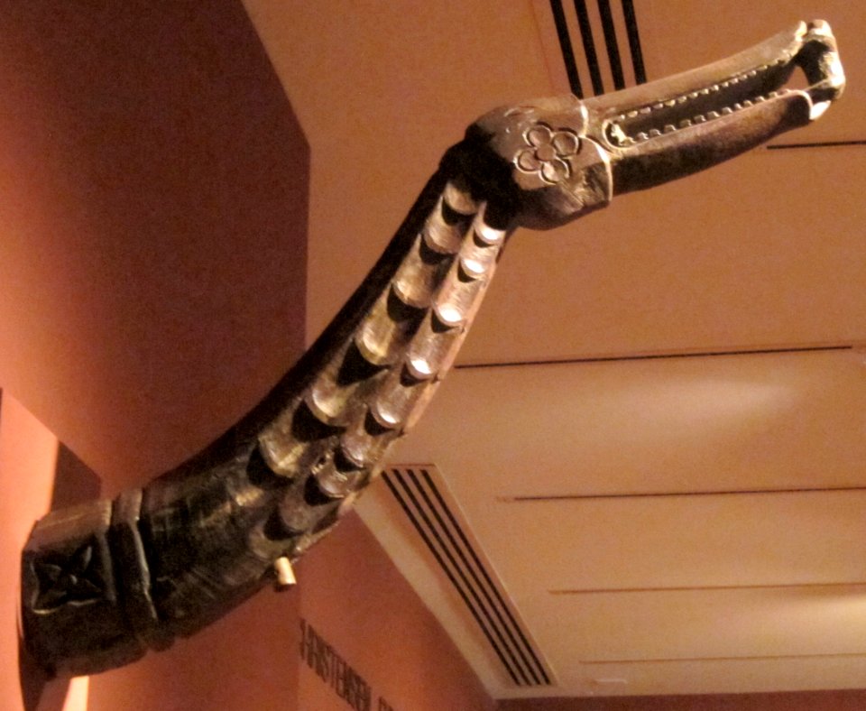 House gable decoration in the form of a naga (snake), South Sumatra, Lampung