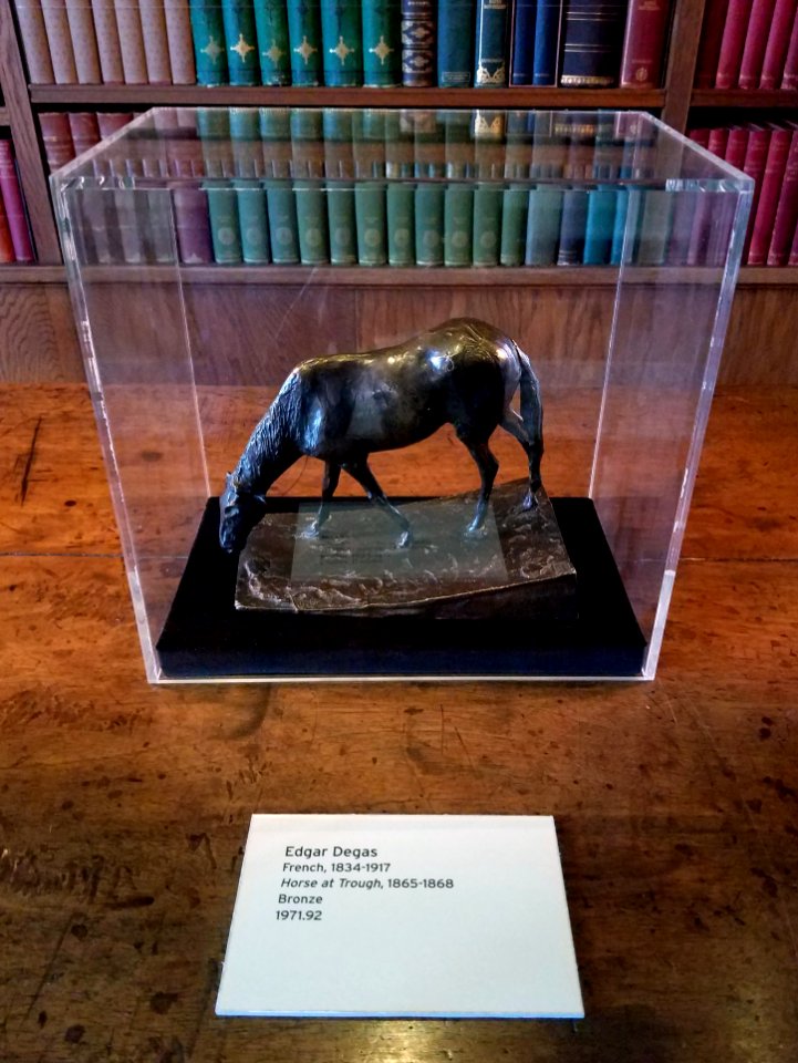Horse at Trough, Edgar Degas, 1865-1868, bronze - Hyde Collection - Glens Falls, NY - 20180224 115809