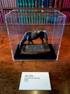 Horse at Trough, Edgar Degas, 1865-1868, bronze - Hyde Collection - Glens Falls, NY - 20180224 115809