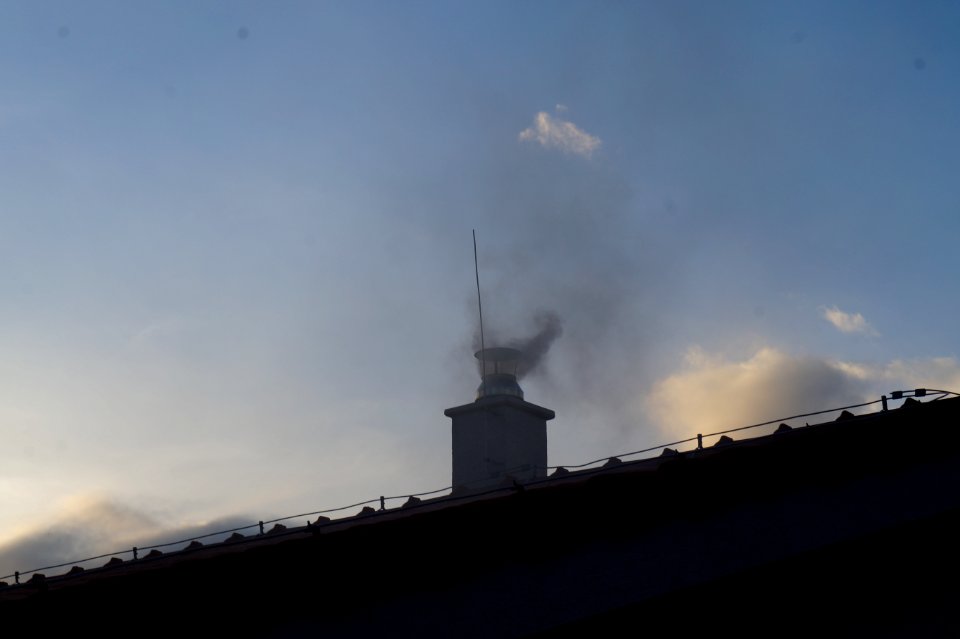 House chimney with smoke - This photo has been released into the public domain. There are no copyrights you can use and modify this photo without asking, and without attribution