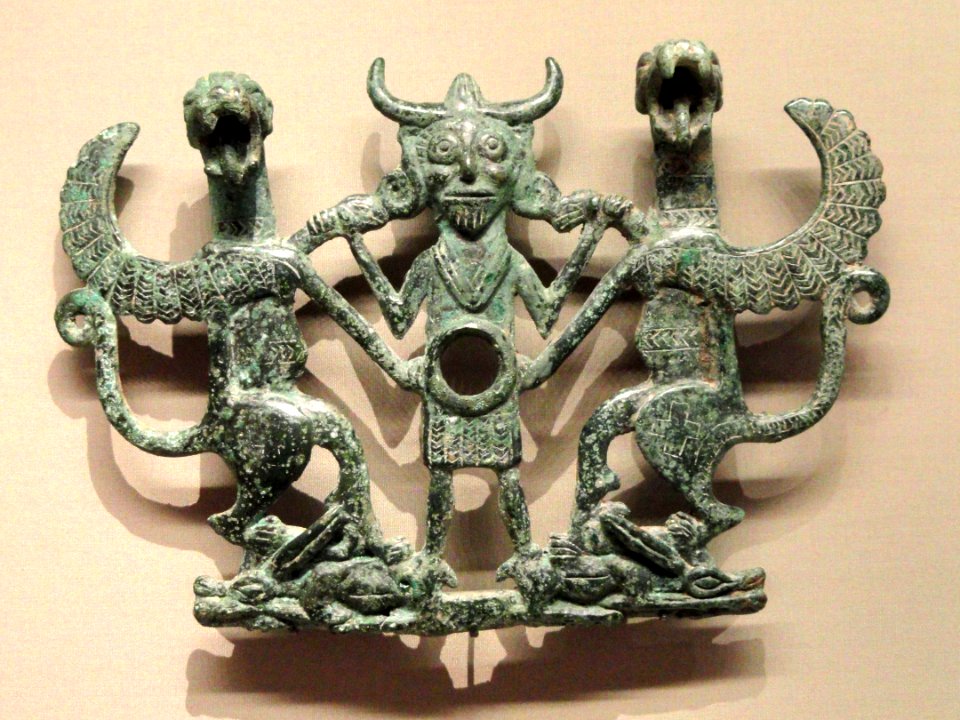 Horse Bit Cheekpiece, about 700 BC, Luristan, Iran, bronze - Cleveland Museum of Art - DSC08162