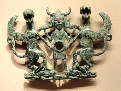 Horse Bit Cheekpiece, about 700 BC, Luristan, Iran, bronze - Cleveland Museum of Art - DSC08162