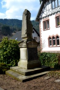 Hornberg, Kriegerdenkmal neben der evangelischen Kirche