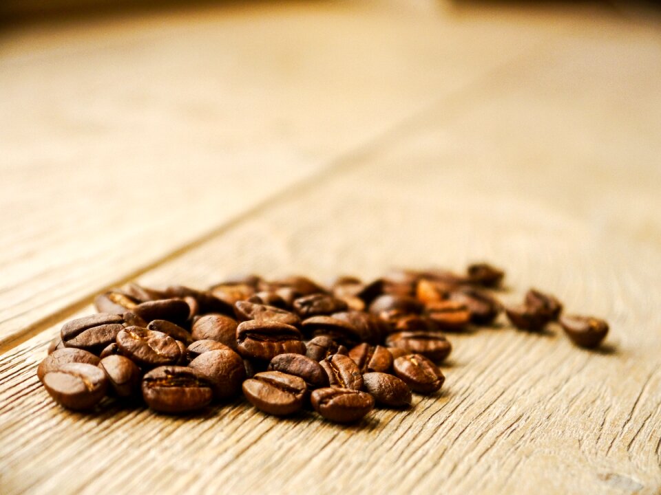Coffee beans benefit from hot