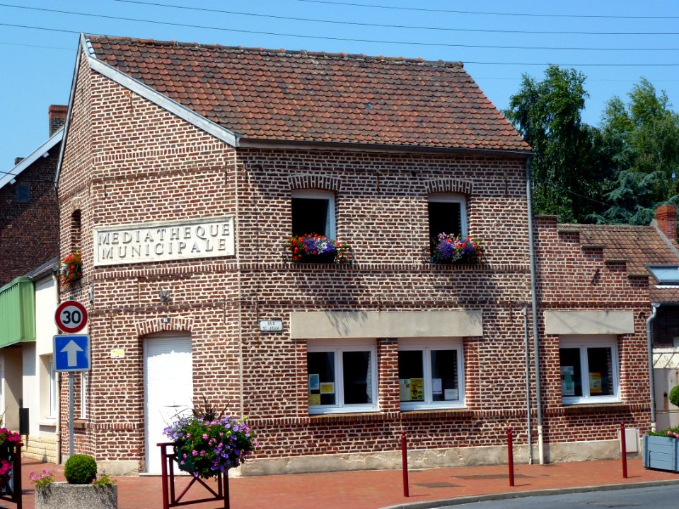 Hornaing (Nord, Fr) médiathèque