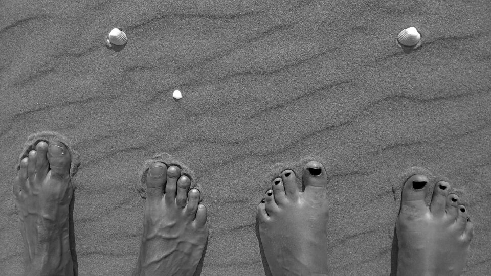 Girl sand beach